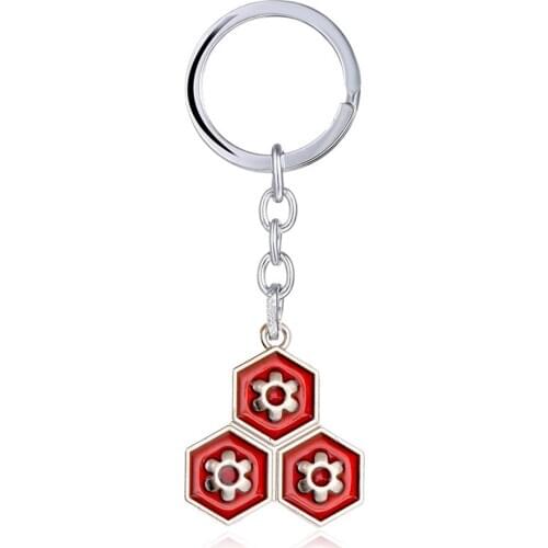 Anime Inuyasha Keychain Sesshoumaru Logo Pendant Keyring Bag Car Key Holder Men Jewelry Gifts llaveros