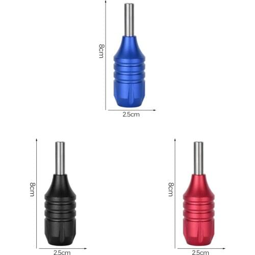 Zinc Alloy Tattoo Supply Grip Machine Holder Back Stem Handle Tube Bar Non Slip