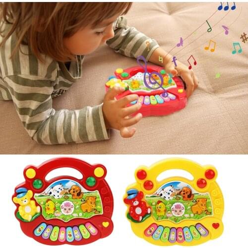 Baby Animal Farm Musical Toy Children Electric Keyboard Toy for Children Gift Flashing Instrument Sound Educational Toys