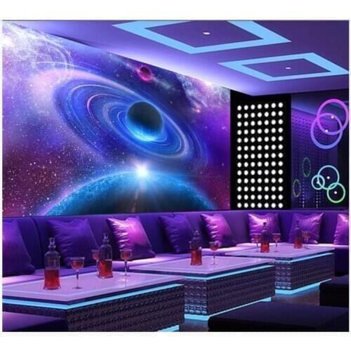 Custom photo wallpaper for walls 3 d murals Beautiful starry universe planet tooling background wall papers home decoration
