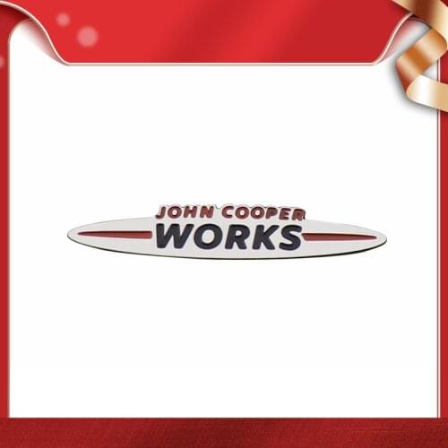 John Cooper Works for R56 R50 S R53 F56 F55 R52 R6 car Hood Fender trunk Rear Bonnet Steering Wheel Decal Emblem Badge Sticker