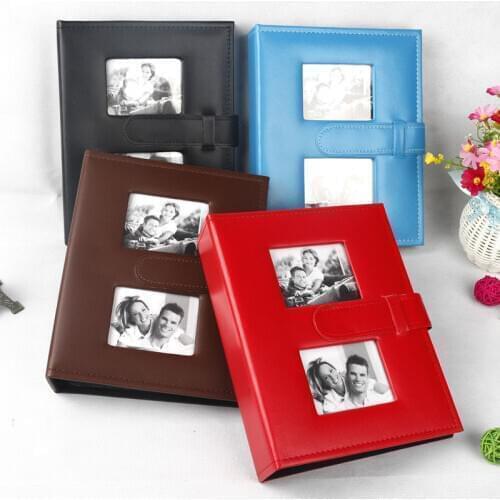 Hot Selling Leather Snap Photo Family Album 6 Inch 4R 200 Pockets Family Memory Record Wedding Photo Album for Lover Wedding