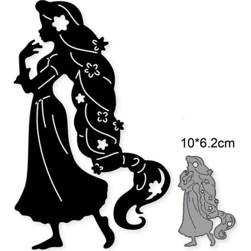 Valentine Fashion Girl Metal Cutting Dies For DIY Scrapbooking Card Craft Decorative Embossing