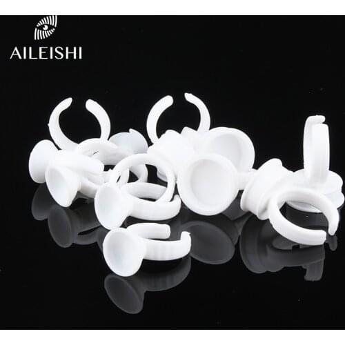 Disposable Glue Holder Ring Cups For Eyelashes Extension Tattoo Pigment Holder Pallet Adhesive Glue Holder Palette Container