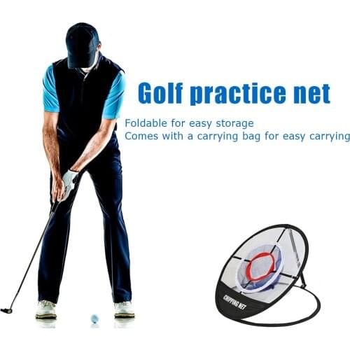 Folding Golf Practice Net Chipping Pitching Training Cage Indoor Outdoor 3 Layer for Easy Safety Exercise Accessories