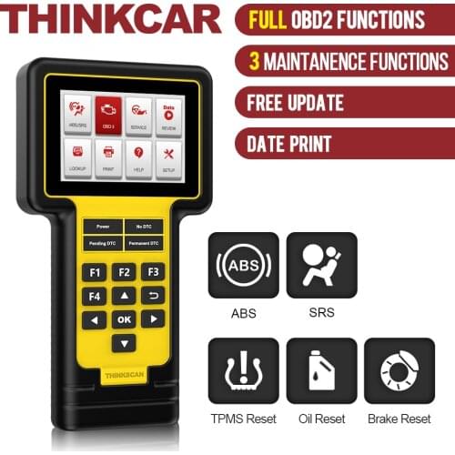 THINKCAR ThinkScan 600 OBD2 Scanner DTC SRS TPMS Oil Reset Service Check Engine Light Professional Car Auto Diagnostic Tool