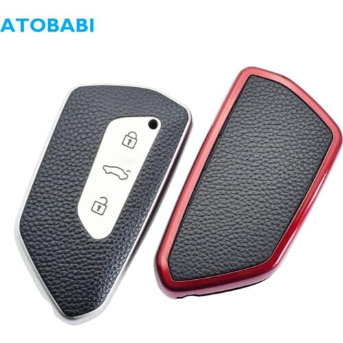 TPU Car Key Cases Smart Remote Control Protector Cover For Volkswagen VW Golf 8 Skoda Octavia SEAT Leon MK 4 Tarraco Ateca 2020