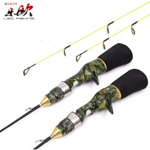 Fly Lure Fishing Rod Mini Ice Fishing Rod Ultra Light Boat Baitcasting Rod Protable Carbon Fiber Fishing Tackle Gear