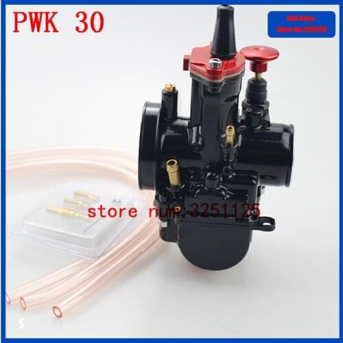 Free shipping Motorcycle ATV Universal Carburetor Maikuni PWK 30 With Power Jet fit for 2T 4T stroke engine