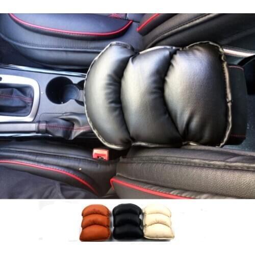 Universal Car PU Leather Soft Central Armrest Console Box Pad Cover Cushion Armrest Seat Protective Pad Mat Auto Accessories