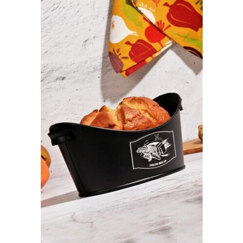 Bread Storage Box Metal Container With Lid For Kitchen Countertop Cutting Board Bread Cookie Storage Holder Container Bread Save