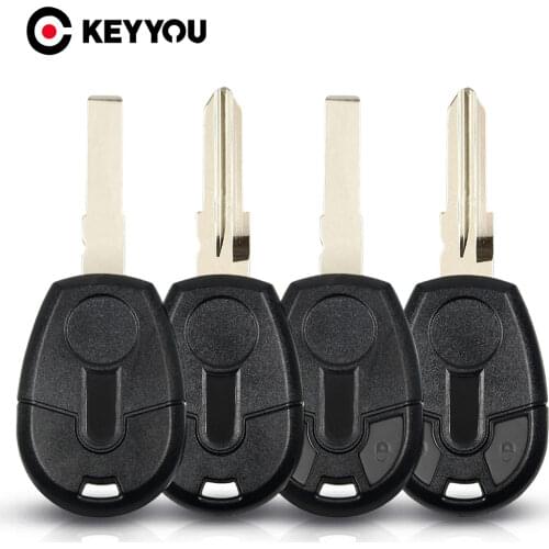 KEYYOU 10X Replacement Remote Key Shell Case For Fiat Positron EX300 Fob Car Key Cover Auto Transponder With SIP22/GT15R Blade