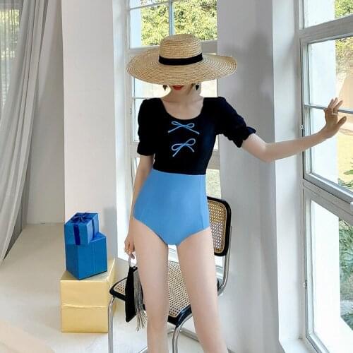 Swim Suit For Women One Piece Swimwear 2021 Pice Swimsuit Bathsuit Push Up French Retro Cartoon Cotton Sierra Surfer Plus Size