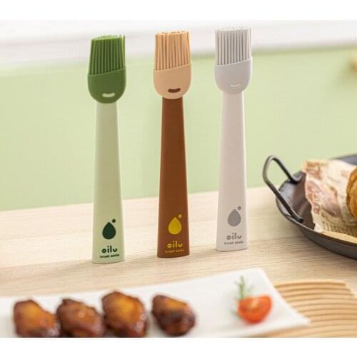 1Pcs Liquid Oil Cake Brush Kitchen Pancake Silicone Baking Oil BrusHeat Resistant Basting Brushes Grill Brush Kitchen Tool