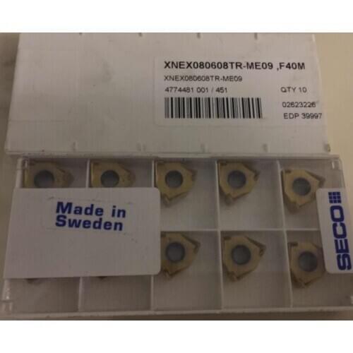 10PCS CARBIDE INSERT XNEX080608TR-ME09 F40M