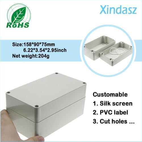 158*90*75mm waterproof plastic enclosure plastic box electronics ip65 junction box