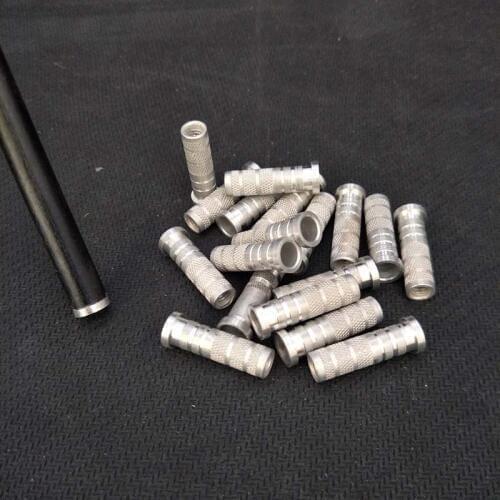 60pcs Archery Arrow Aluminum Insert Silver Connect The Broadhead For ID6.2mm Arrow Shaft