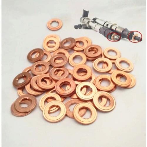 FOR BOSCH 110 120 SERIES 7x15mm common rail injector nozzle copper seal washer gasket ring, common rail injector repair kits