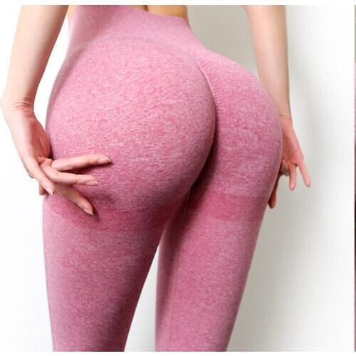 Seamless Tummy Control Yoga Pants Stretchy High Waist Compression Tights Sports Pants Push Up Running Women Gym Fitness Leggings