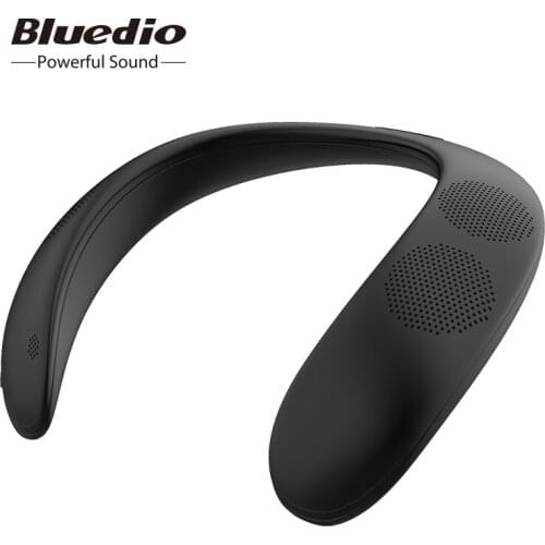 Bluedio HS bluetooth speaker column neck-mounted wireless speaker portable bass bluetooth 5.0 FM radio support SD card slot