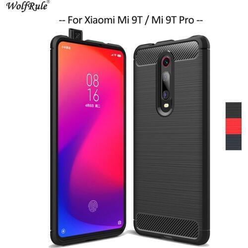 Carbon Fiber Phone Case For Xiaomi Mi 9T Case Soft TPU Back Cover For Xiaomi Mi 9T Anti-knock Rugged Phone Bumper Cases 6.39