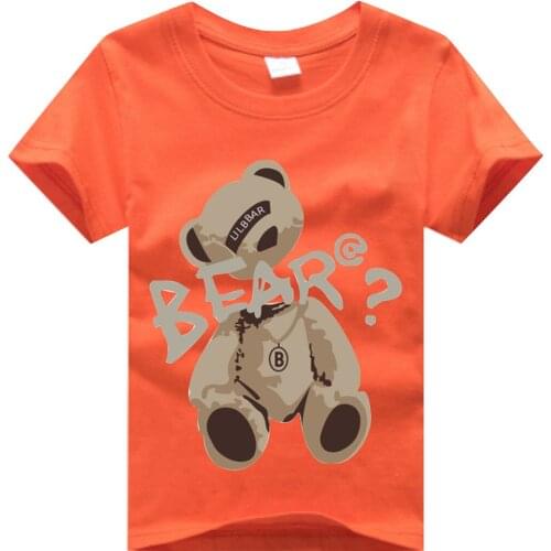 Children T-shirts Cartoon Print Toddler Kids Anime Summer Funny Tees Boys/Girls Tops Baby Clothing 2 3 4 5 6 7 8 9 10 11 12T