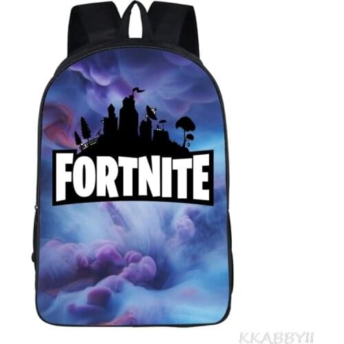 Fortnite School Bags For Boys Girls 3D Printing Games Backpacks Bookbag 16Inch Primary Children Mochila Escolar