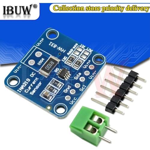 INA219 Bi-directional DC Current Power Supply Sensor Breakout Module DIY 3V-5V IIC I2C Power Monitoring Sensor Module