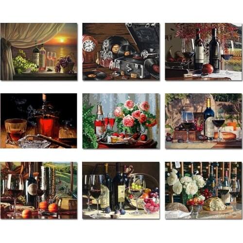 MUXUN New 5D Crystal Square/Round DIY Diamond Painting Fruit Embroidery Home Decoration Diamond Mosaic Food Home Decoration Gift