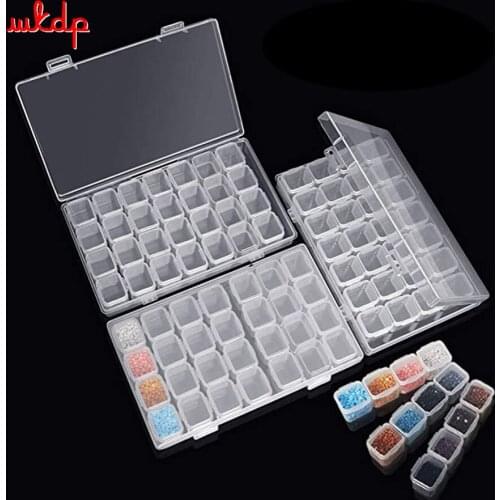 28 Grids 5D DIY Diamond Painting Storge Box Moasic Embroidery Accessories Jelwery Medcine Box Container Cross Stitch Kits