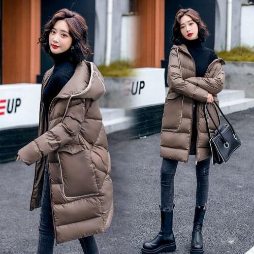 New style womens winter padded jacket mid-length padded jacket winter padded jacket