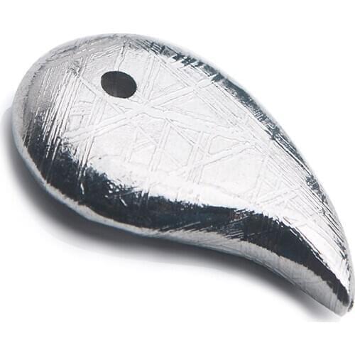 Genuine Natural Gibeon Iron Meteorite Stone Women Man Magatama Dot Shape Pendant 11.5Grams 28x13mm Shape Pendant AAAAA