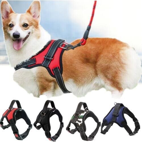 Adjustable Dog Soft Harness Pet Large Dog Walk Out Harness Vest for Medium Dog Chest Strap Dog Harness Pet Accessories Dog Chain