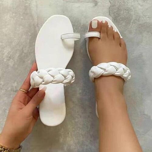 Roman Style Womens Sandals New Summer Women Flat Shoes Fashion Design Weave Sandals Women Open Toe Female Shoes Sandalias Mujer