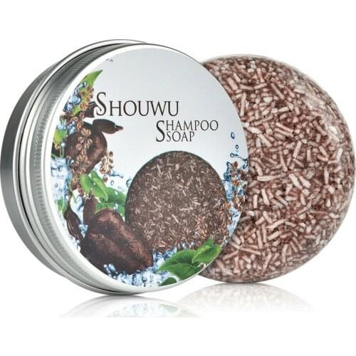 Grey Reverse Solid Shampoo Bar Polygonum Multiflorum Essence Hair Darkening Shampoo Soap Skin Care