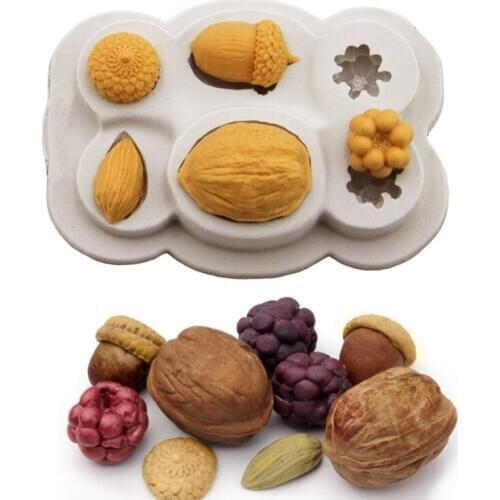 Nuts Silicone Mold Sugarcraft Chocolate Cupcake Baking Mold Fondant Cake Decorating Tools