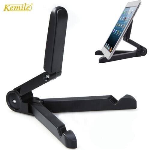 Kemile Foldable Adjustable Angle Tablet Bracket Stand Mount for iPad 9.7 10.5 11inch Tablet PC Mobile Phone Holder Than 10 Inch