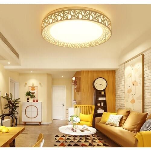 LED Ceiling Light 12/18/24W Bird Nest Round Panel Lamp Modern Fixtures Surface Mounted For Living Room Bedroom Kitchen JA55