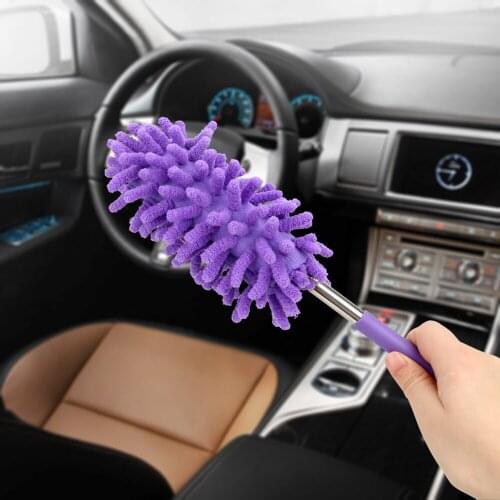NICEYARD Telescopic Dust Remover Cleanning Brush Chenille Soft Microfibre Dusters Home Car Cleaner Washing Tool