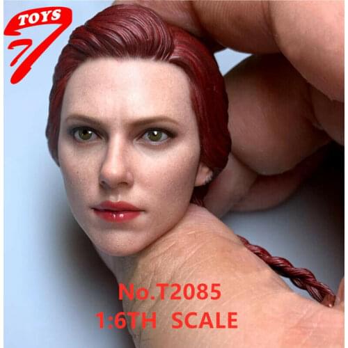 1/6 Black Women Scarlett Head Sculpt For 12" Female Figure Body Toys For Collection In Stock