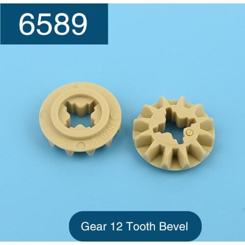 10 PCS 6589 Building block high-tech parts gear 12-tooth bevel gear toy