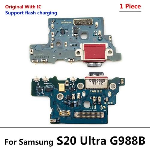 10Pcs/Lot, Original USB Charging Port Charger Board Flex Cable For Samsung S20 G981B / S10 Lite / S20 Fe Dock Plug Connector