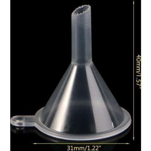 10Pcs Plastic Small Funnels For Perfume Liquid Essential Oil Filling Empty Bottle Packing Tool