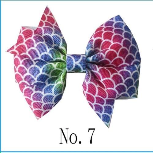 100 BLESSING Good Girl Boutique 4.5" Wendy Hair Bow Clip Clover Diamond Rainbow