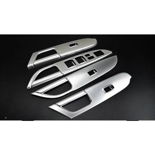 For Mitsubishi ASX 2013 4PCS ABS Chrome Car Armrest Box Inside Door Handles Cover Trim Car Styling Accessories