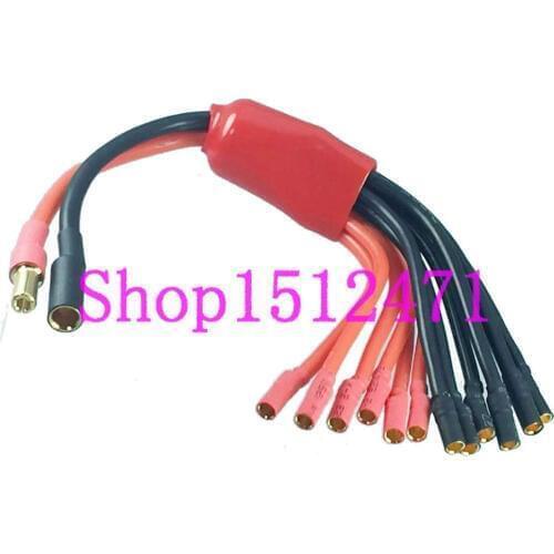 5.5mm Bullet to 6x 4mm bullet Multistar for quadcopter Power Breakout Cable