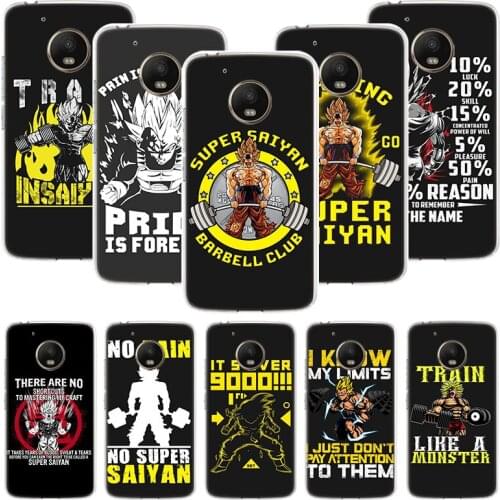 Training Gain Power Pain Anime Phone Case For Motorola Moto G9 G8 G7 G6 G5 E6 E5 E4 Plus Play Power One Action Macro Coque Cover