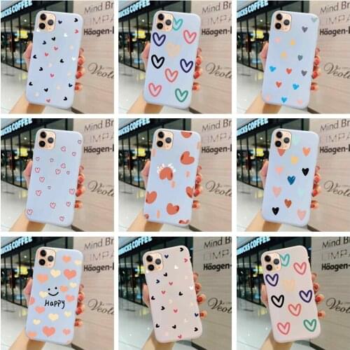 Love shape Case For Huawei Y7 Y8P Y9 Y7P Y7A Y9S 2018 2019 Prime Silica gel Soft Edging Funny Trend Thin Matte Personality Cover
