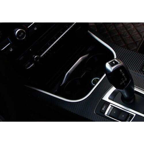 Zinc Alloy Car Interior Control Water Cup Holder Strip Decoration Trim For BMW X3 X5 2011-2015 Car Styling Auto Accessories