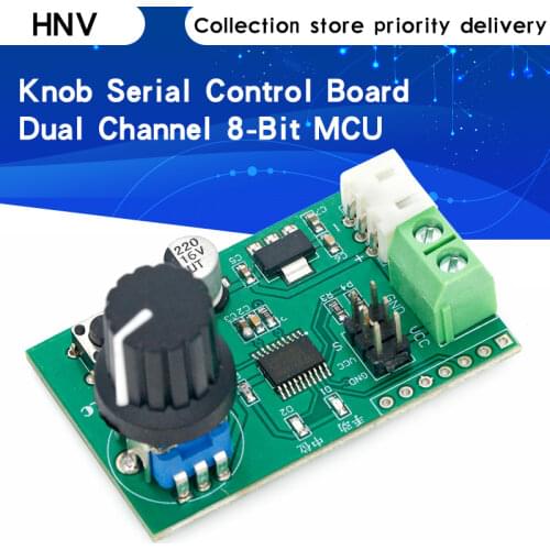 MG995 MG996 SG90 Dual Channel Servos Adjustable Knob Serial Control Board Switch 8-Bit MCU Steering Gear Debugging Module
